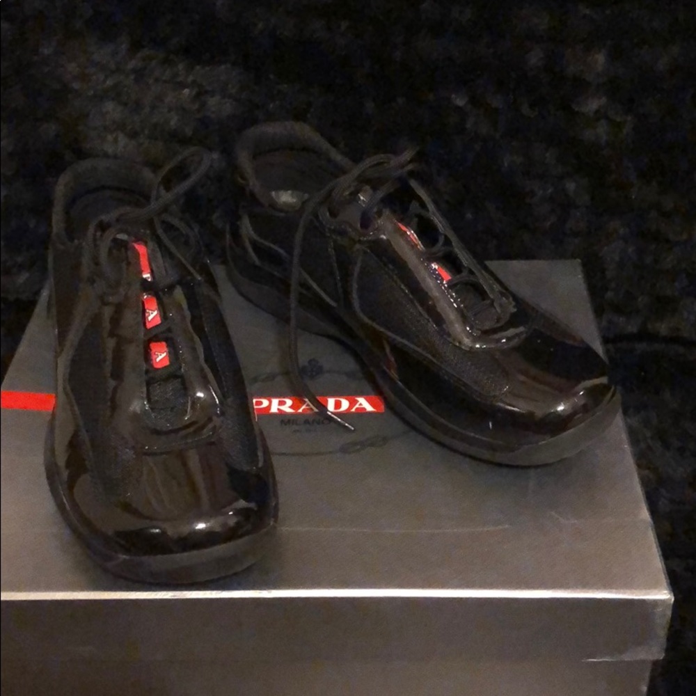 Patent Prada Sneaker